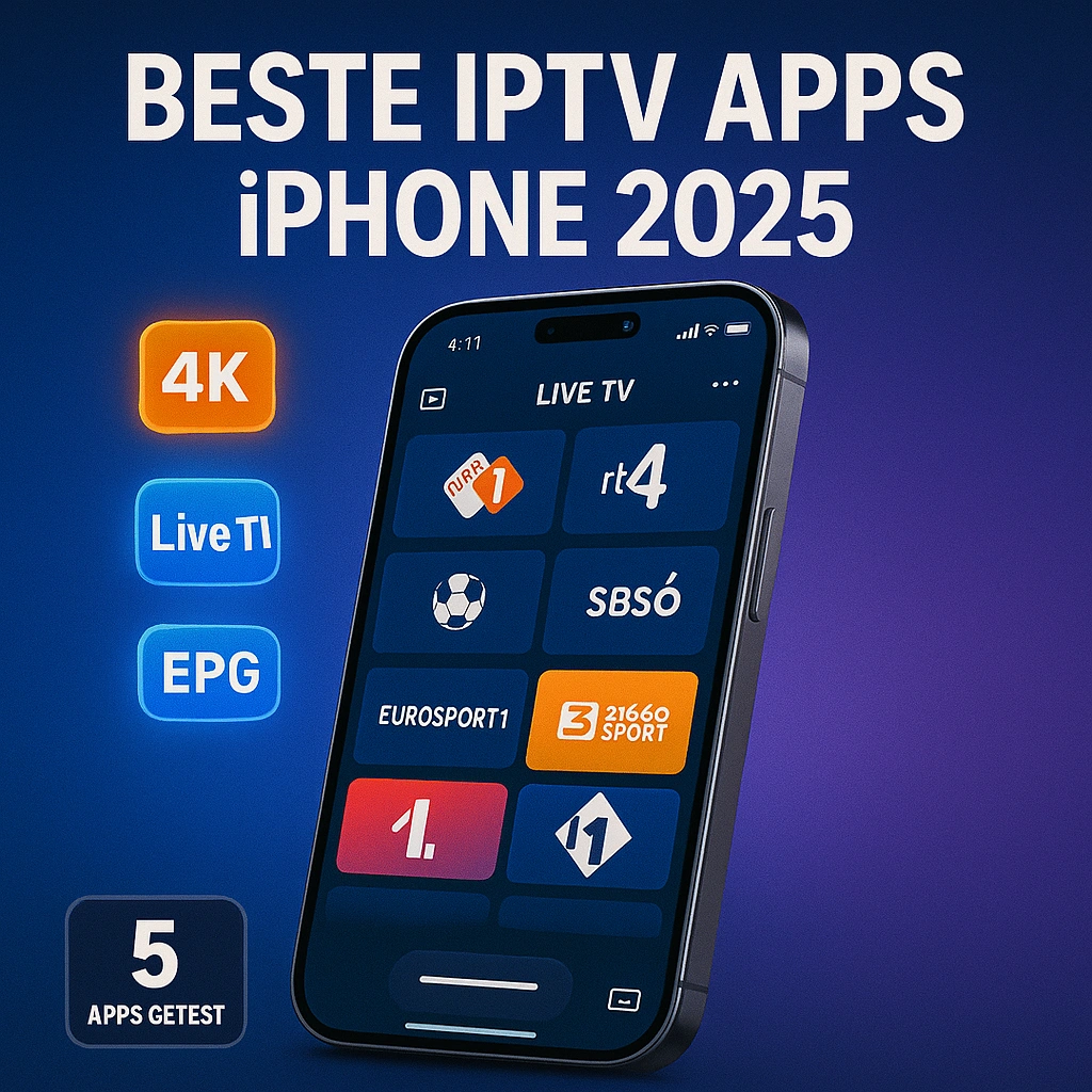 mijn persoonlijke top 5 na het testen 5 Beste IPTV app iPhone mijn persoonlijke top 5 na het testen.webp